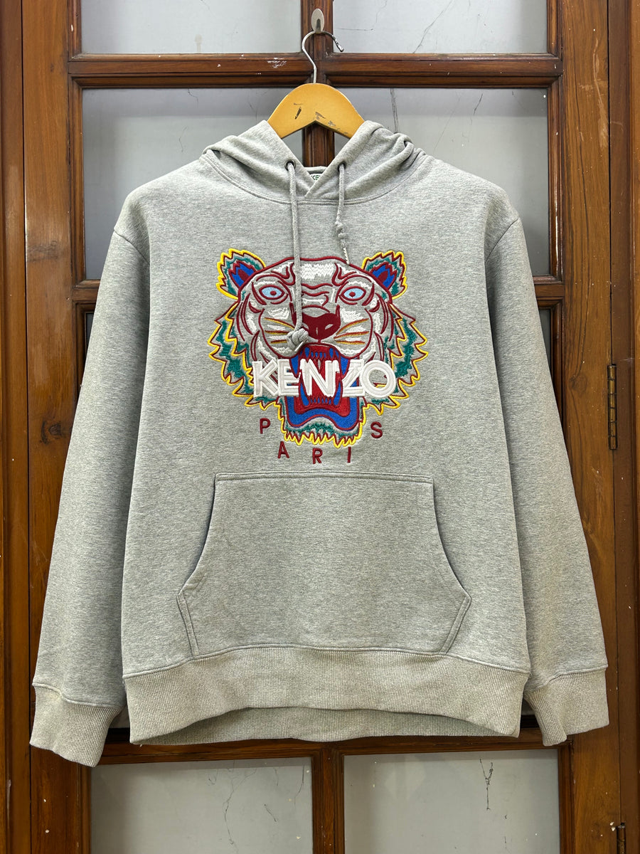 KENZO EMBROIDERED CHEST LOGO HOODIE ( F4829 )