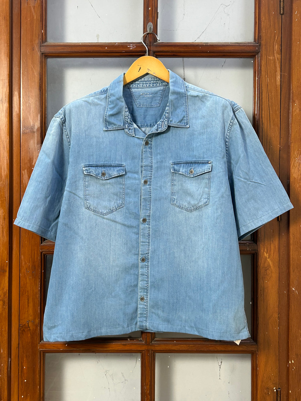 BOXY FIT DENIM SHIRT ( F5914 )