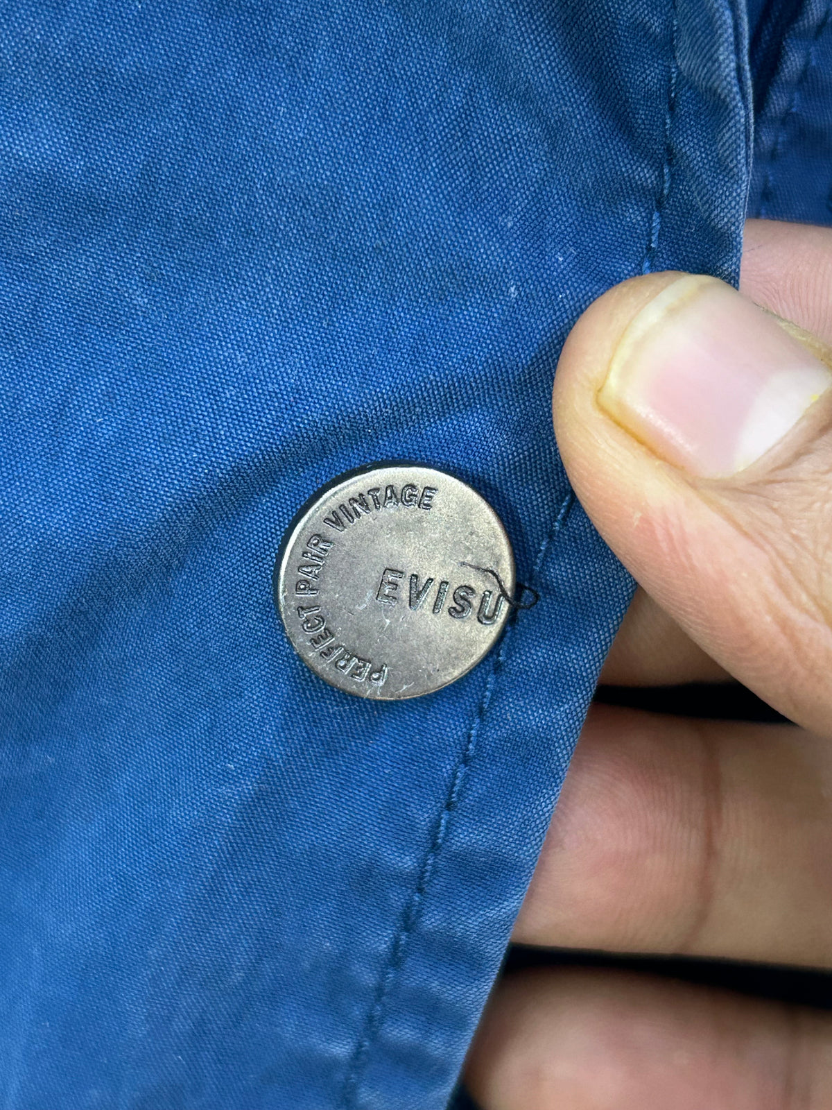 EVISU BLUE UTILITY PARKA JACKET ( D6882 )