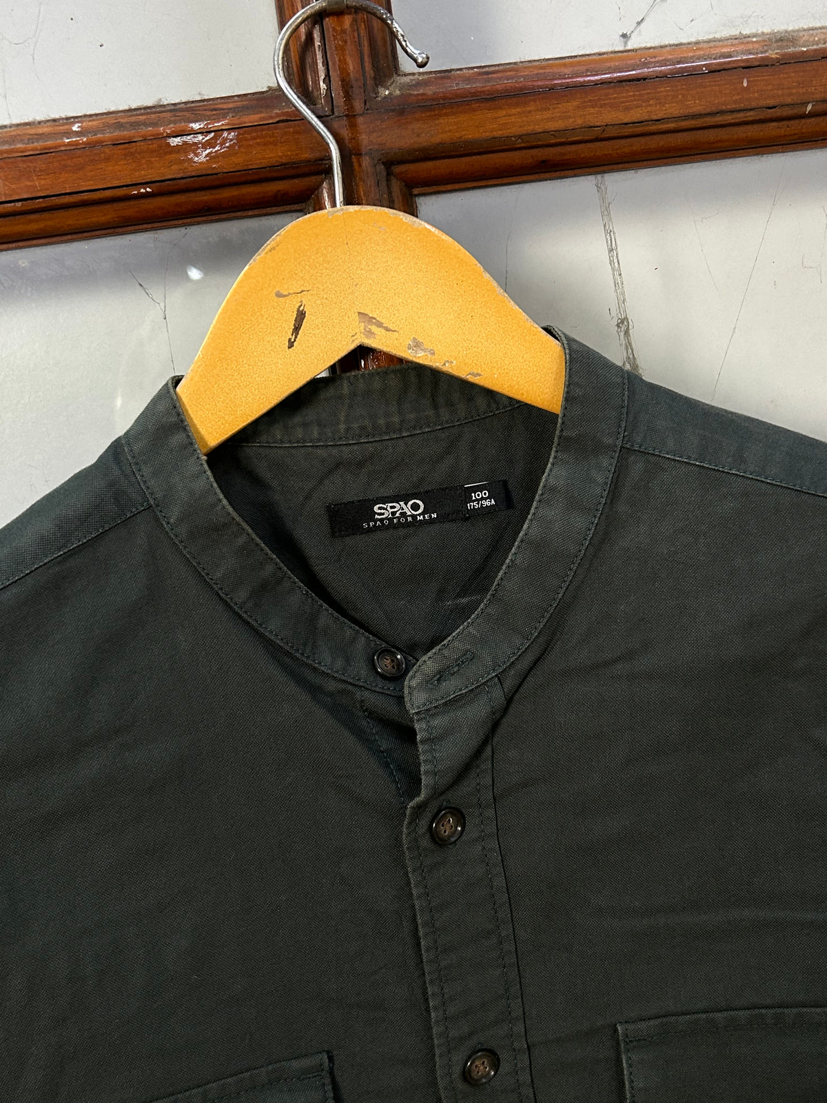 SPAO HEAVY BLACK SHIRT ( F5917 )