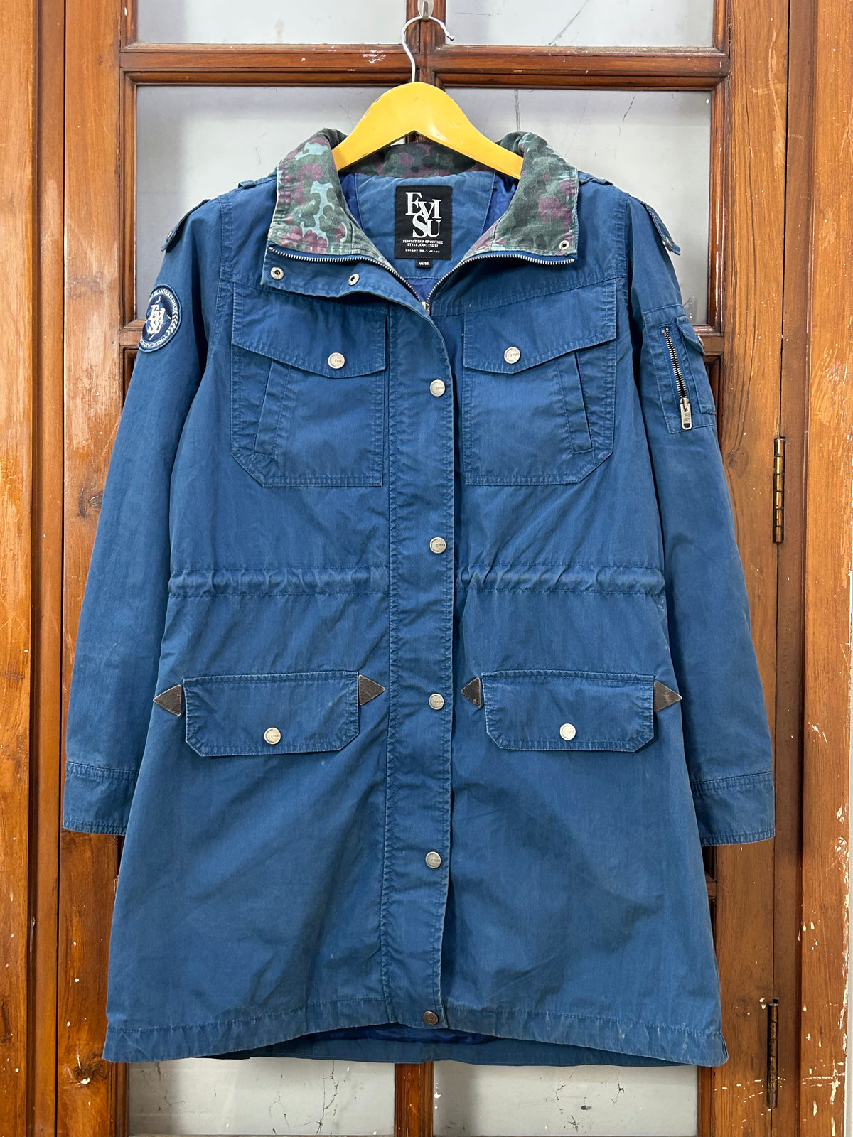 EVISU BLUE UTILITY PARKA JACKET ( D6882 )