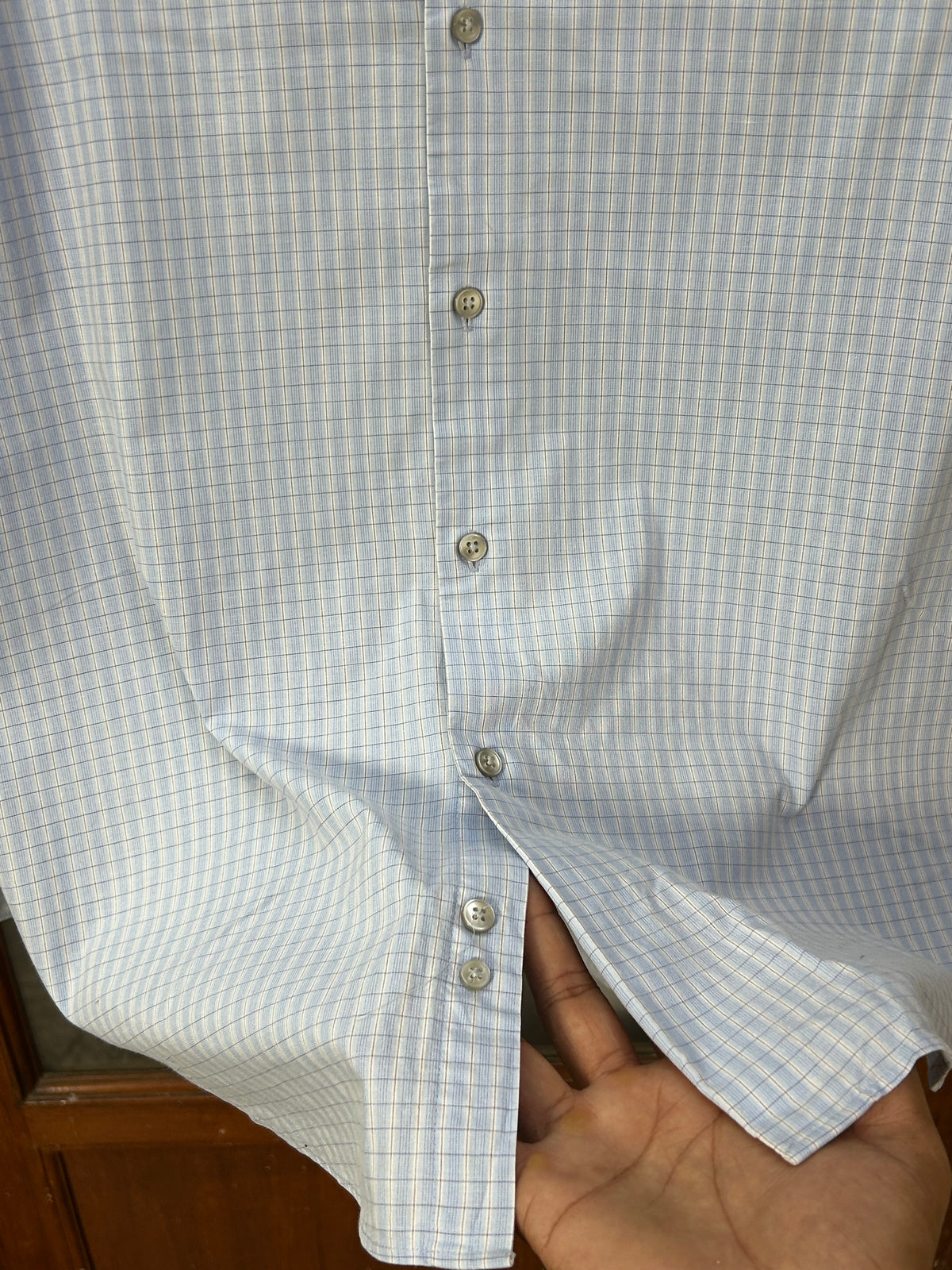 CALVIN KLEIN CHECKED SHIRT ( F5918 )