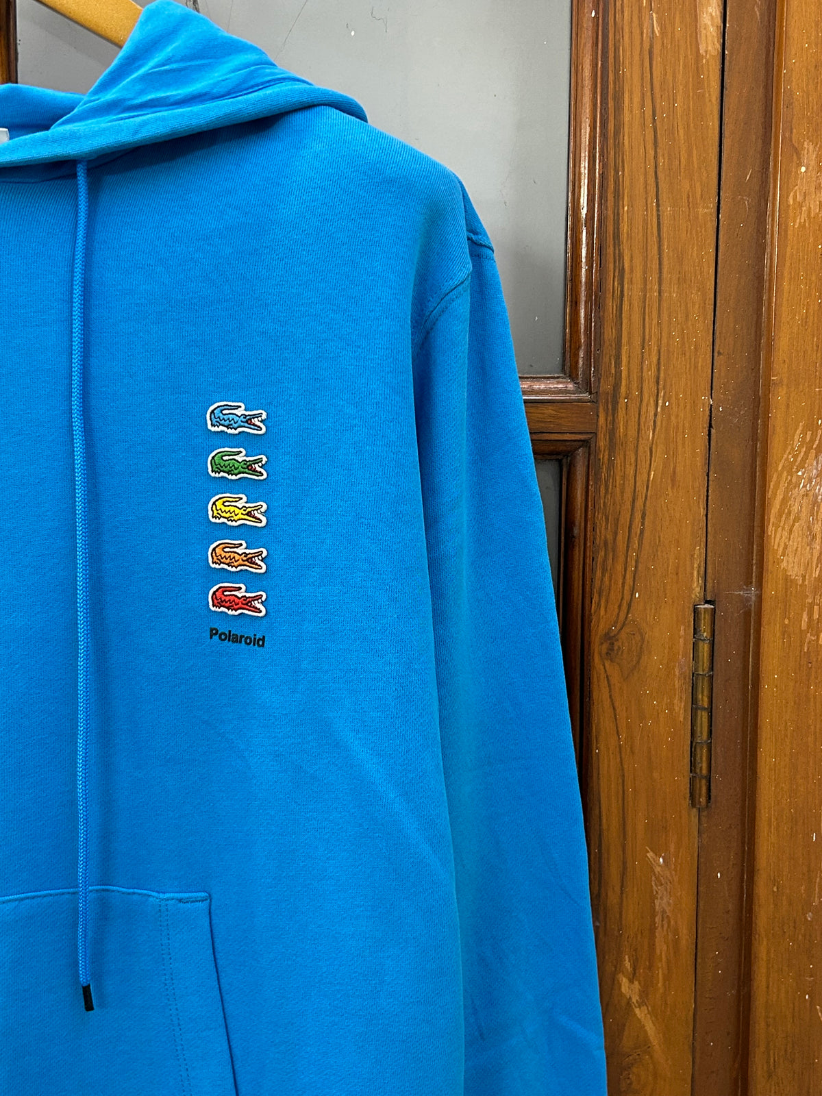 LACOSTE SEA BLUE HOODIE ( F4737 )