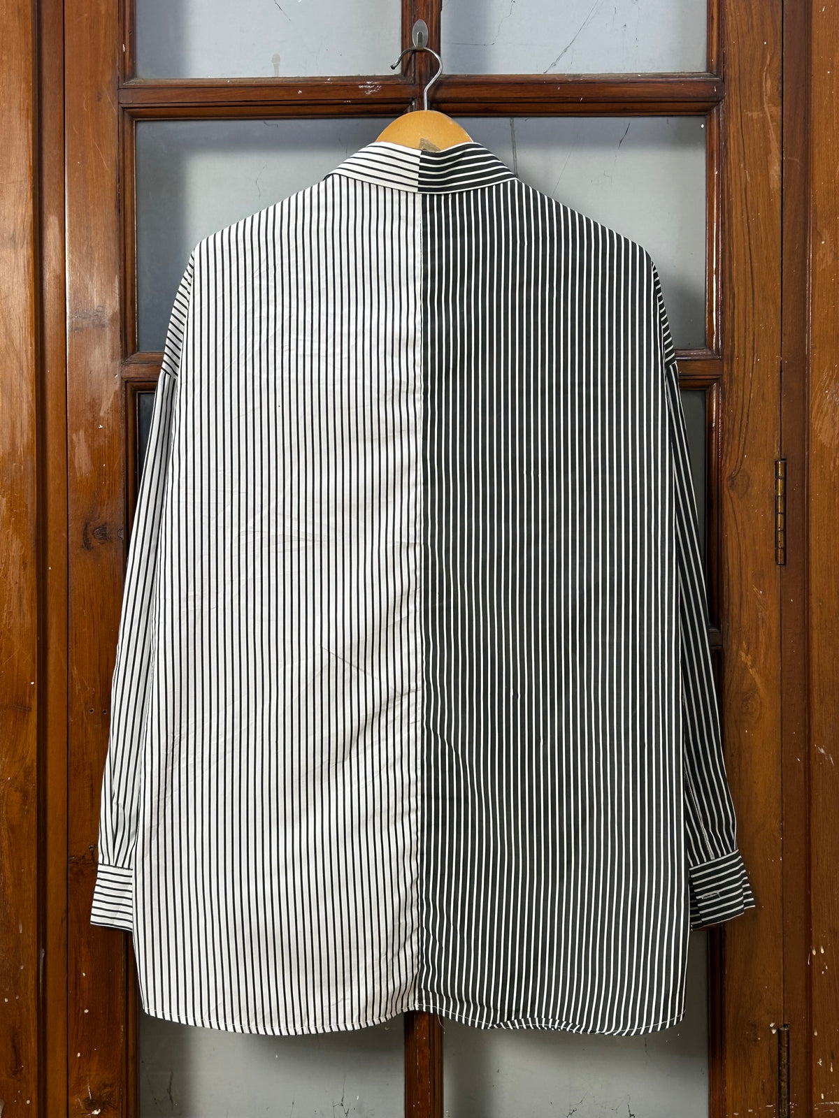 POLO RL DOUBLE SHADE STRIPPED SHIRT ( F5924 )