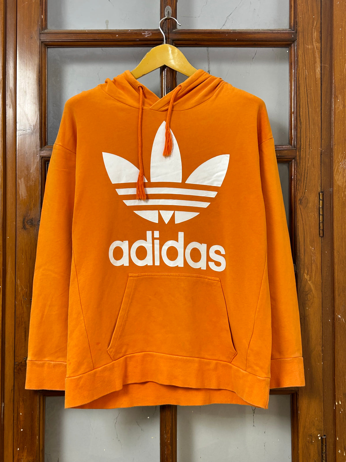 ADIDAS VIBRANT ORANGE HOODIE ( F5343 )