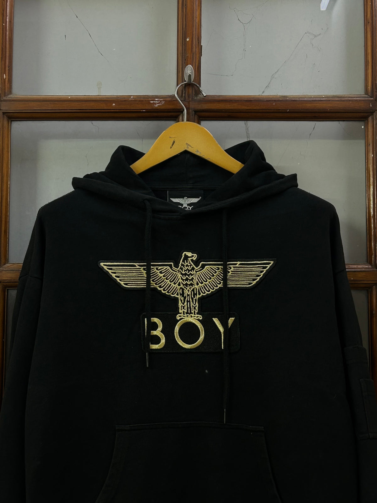 BOY LONDON STREET STYLE BLACK HOODIE ( F4728 )