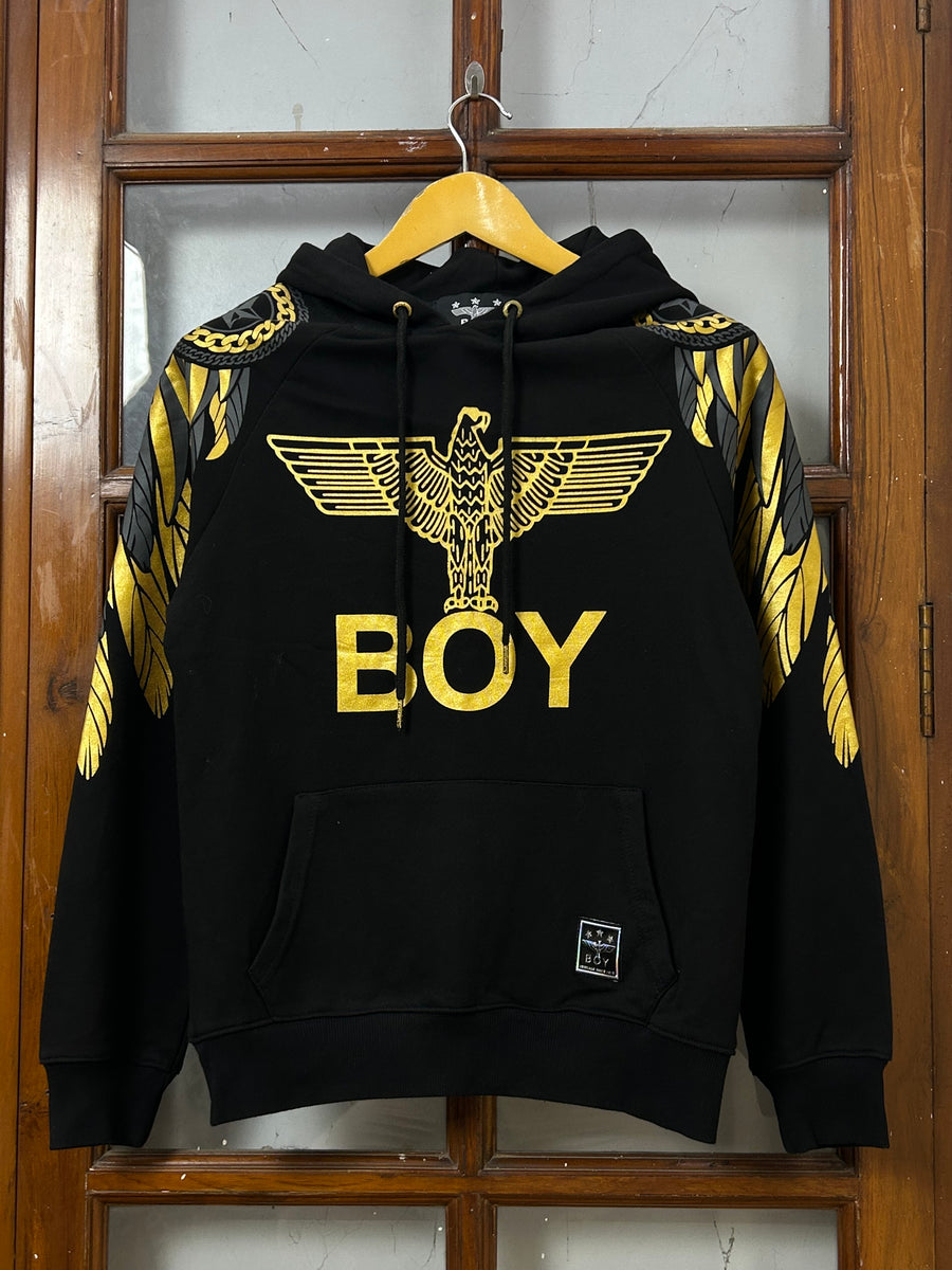 BOY LONDON GOLDEN WINGS PRINT HOODIE ( F5333 )