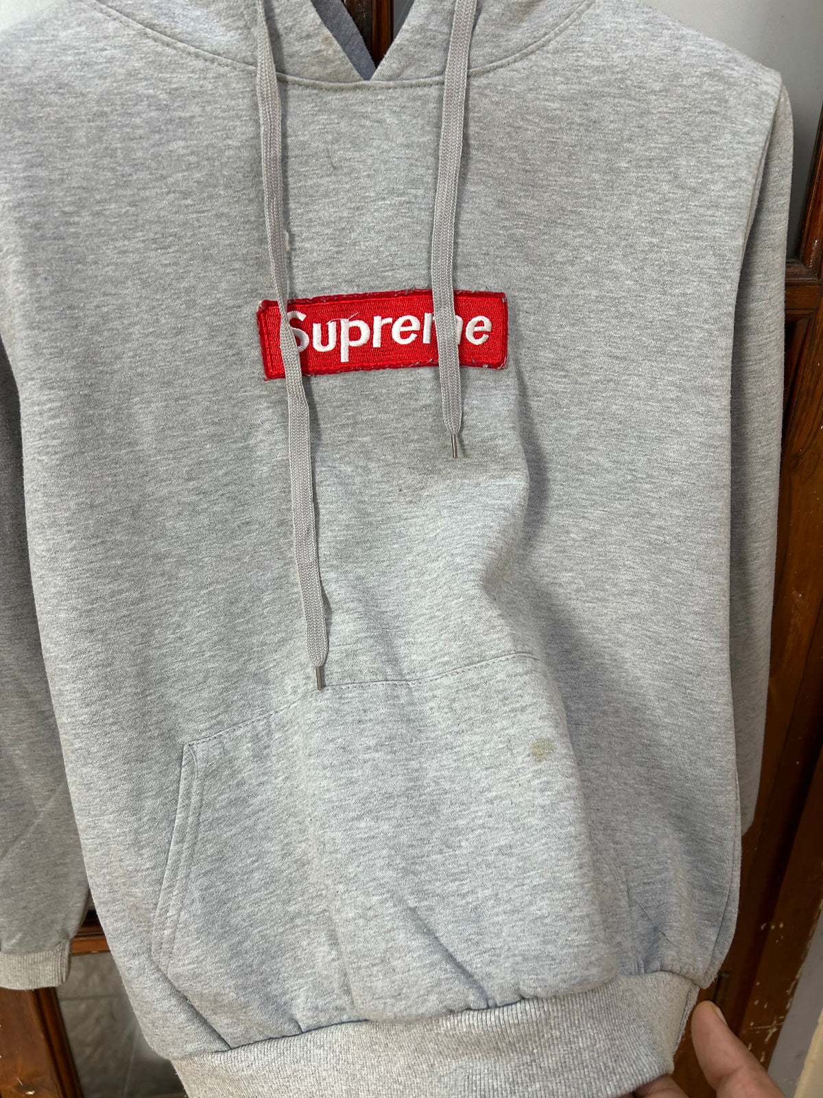 SUPREME GREY HOODIE ( F6188 )