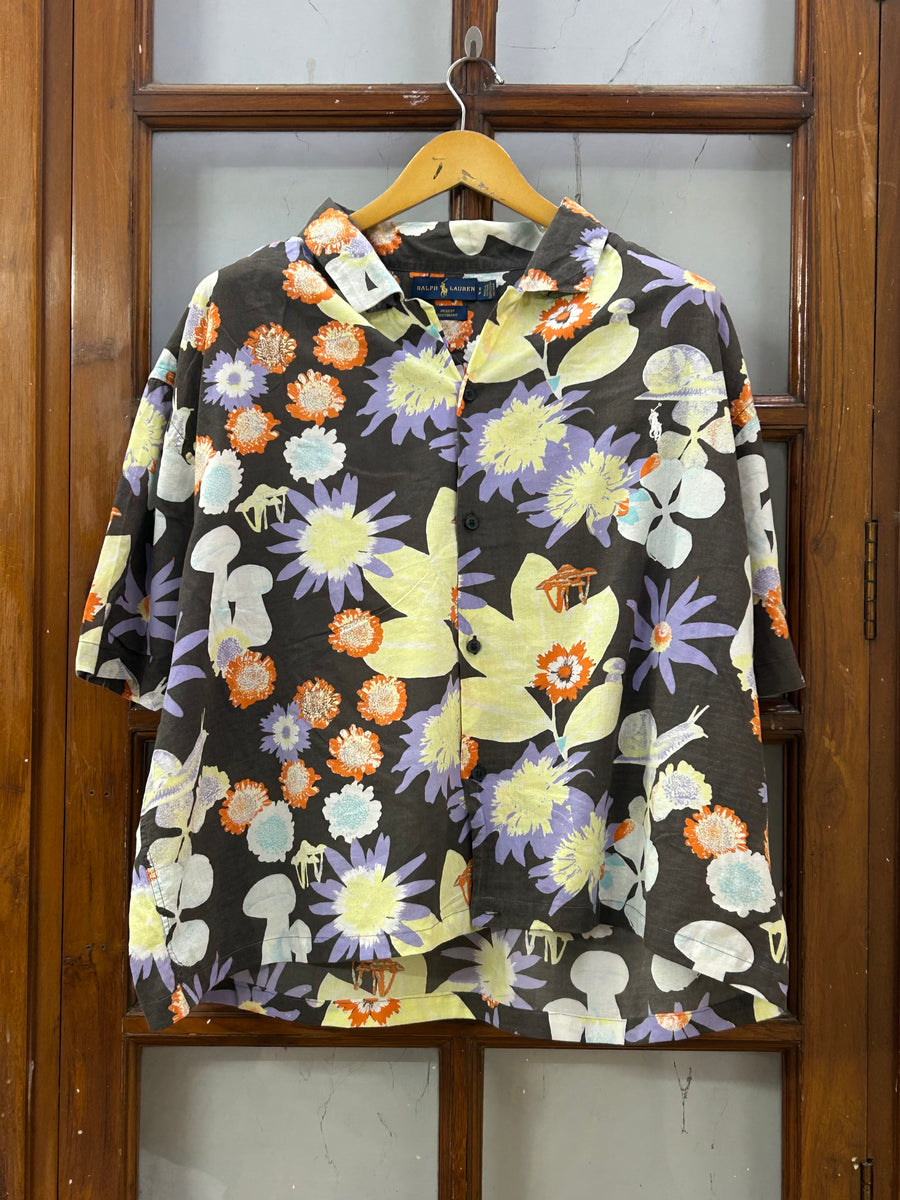 POLO RL FLOWER PRINT SHIRT ( F5189 )