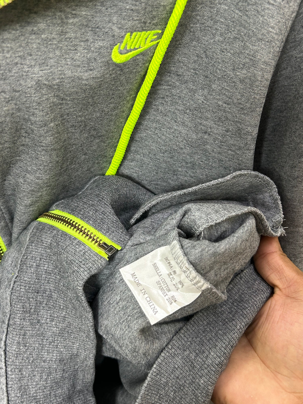 NIKE GREY ZIPPER ( F5356 )