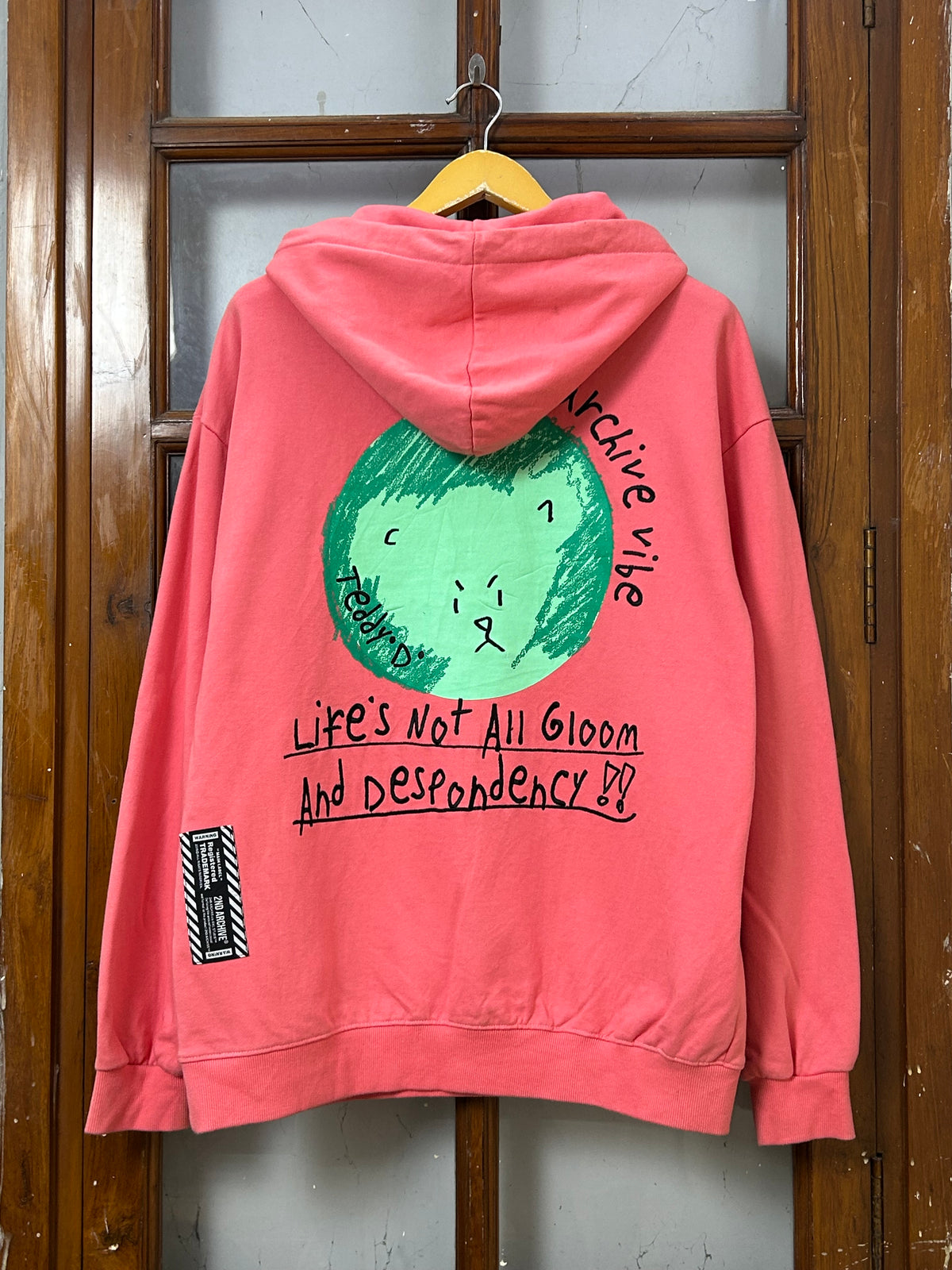 2ND ARCHIVE PINK HOODIE ( F5335 )