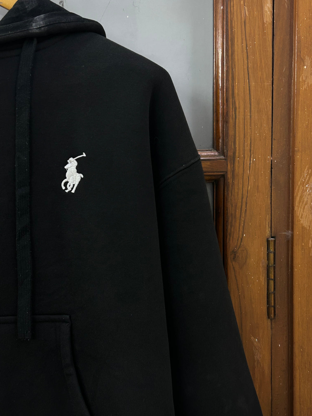 POLO RL BLACK HOODIE ( F4830 )
