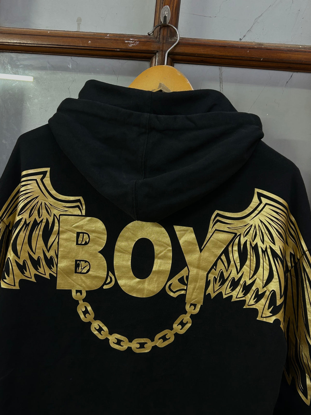 BOY LONDON STREET STYLE BLACK HOODIE ( F4728 )