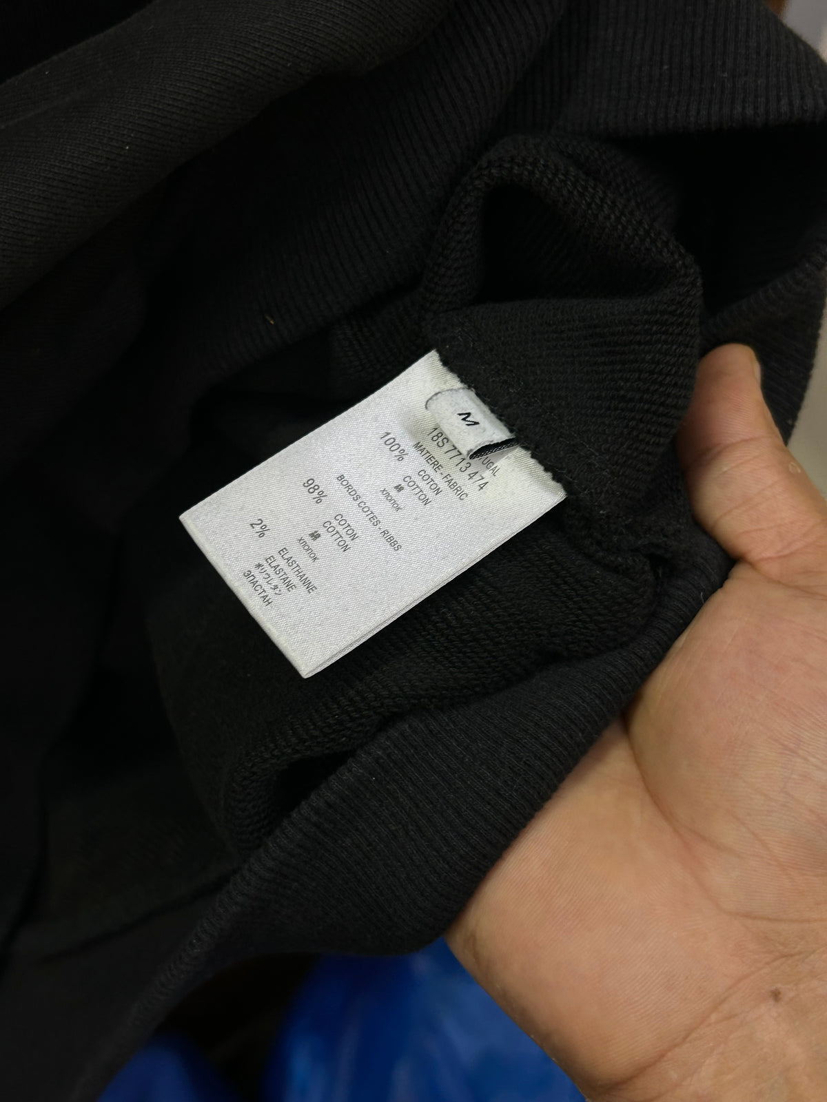 GIVENCHY Z BLACK CHEST PRINT HOODIE ( F4730 )