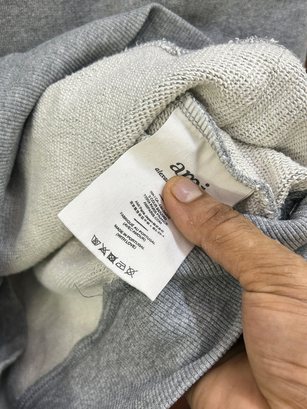 AMI GREY HOODIE ( 4726 )