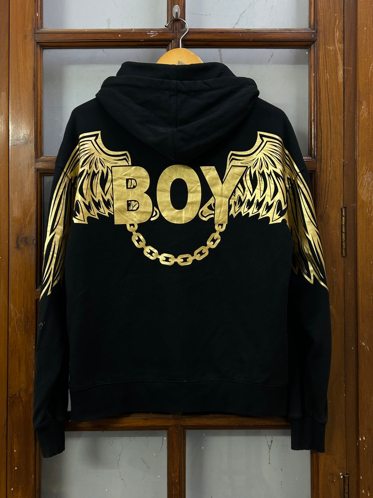 BOY LONDON STREET STYLE BLACK HOODIE ( F4728 )