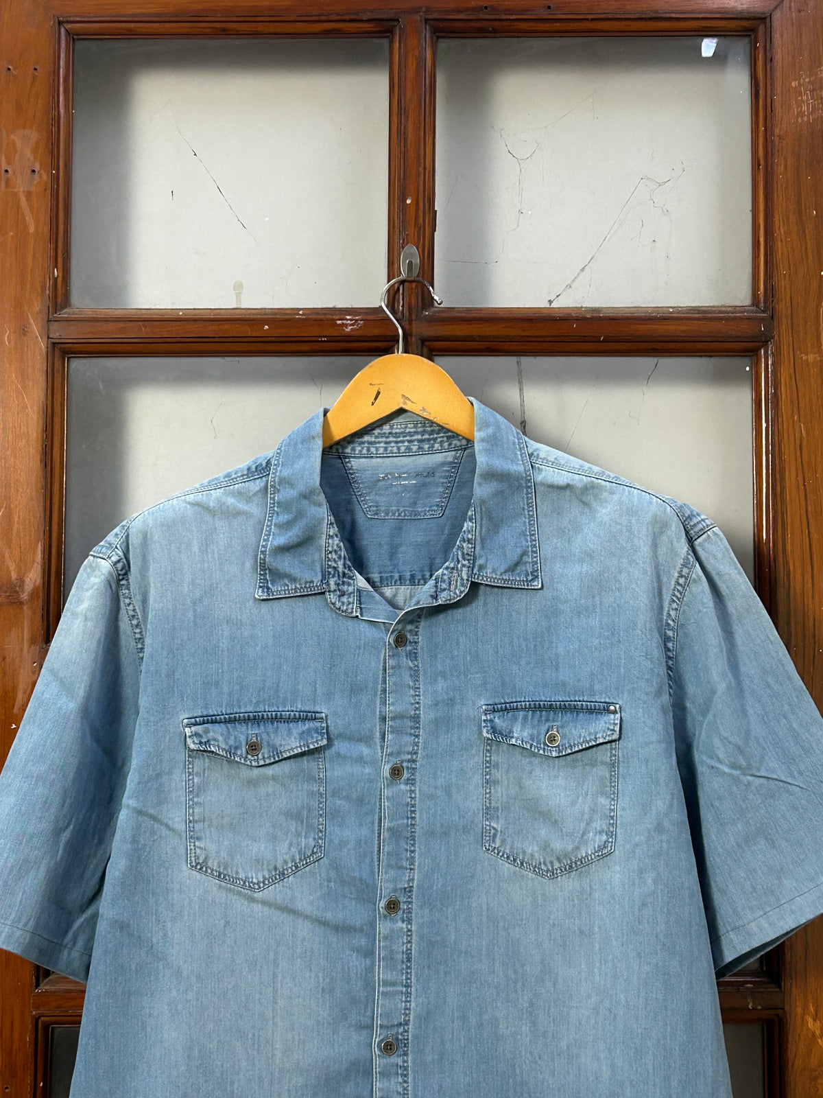 BOXY FIT DENIM SHIRT ( F5914 )