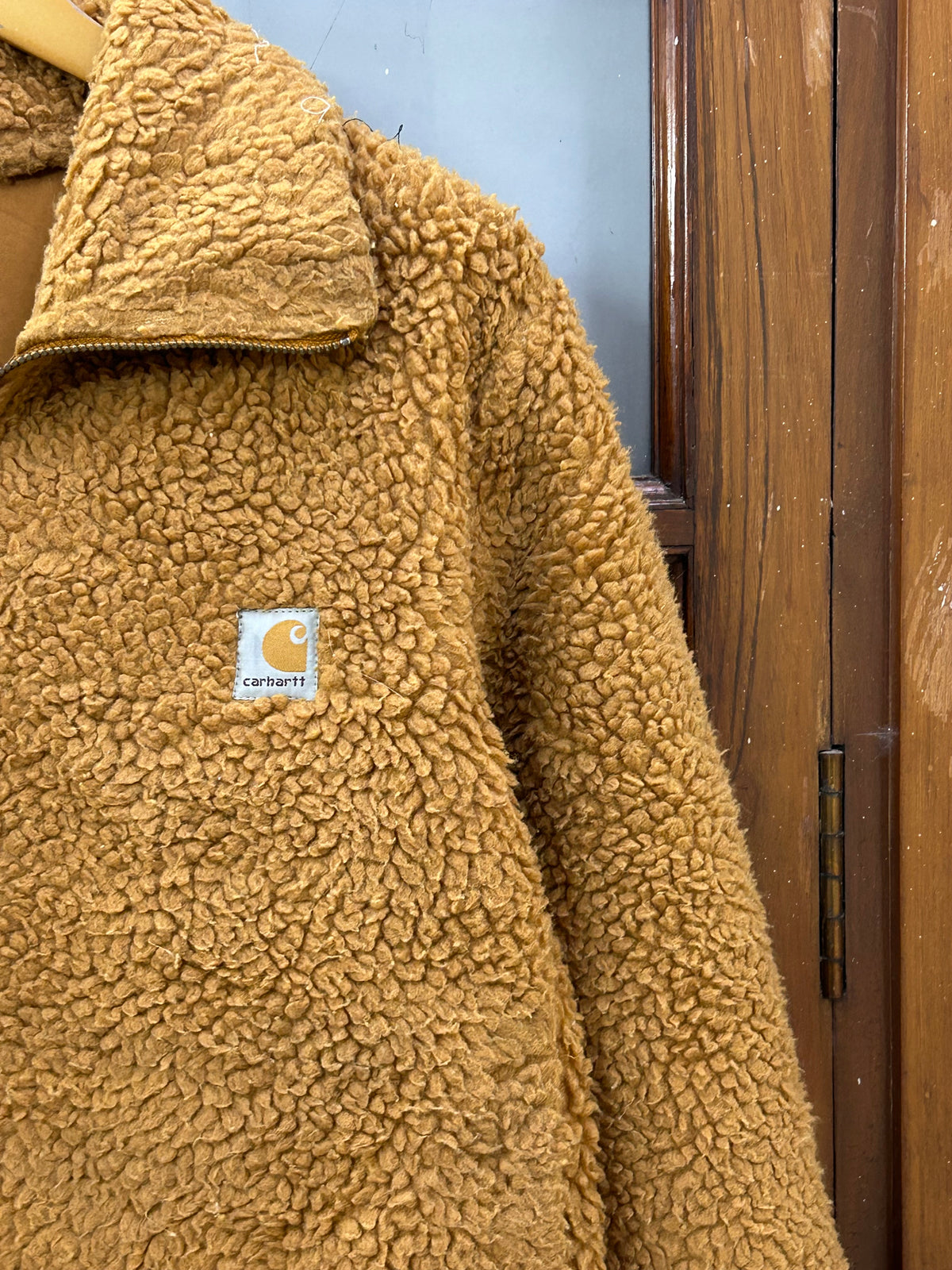 CARHARRT BROWN FUR LIKE JACKET ( F4826 )