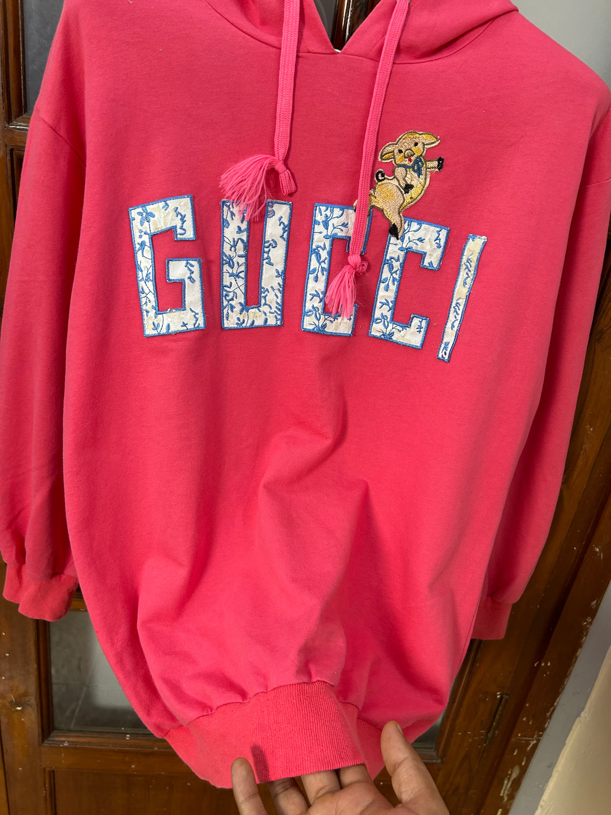 GUCCI PINK HOODIE ( F6180 )