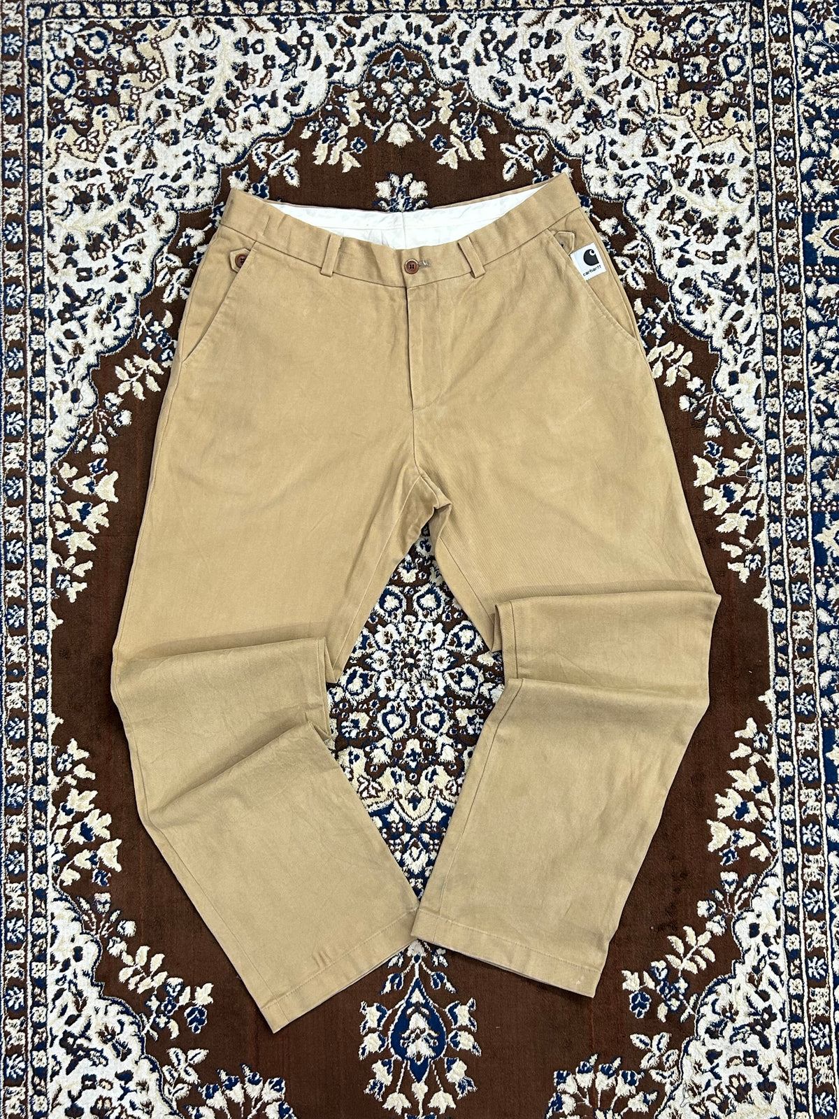 CARHARRT BEIGE STRAIGHT PANT ( F4696 )
