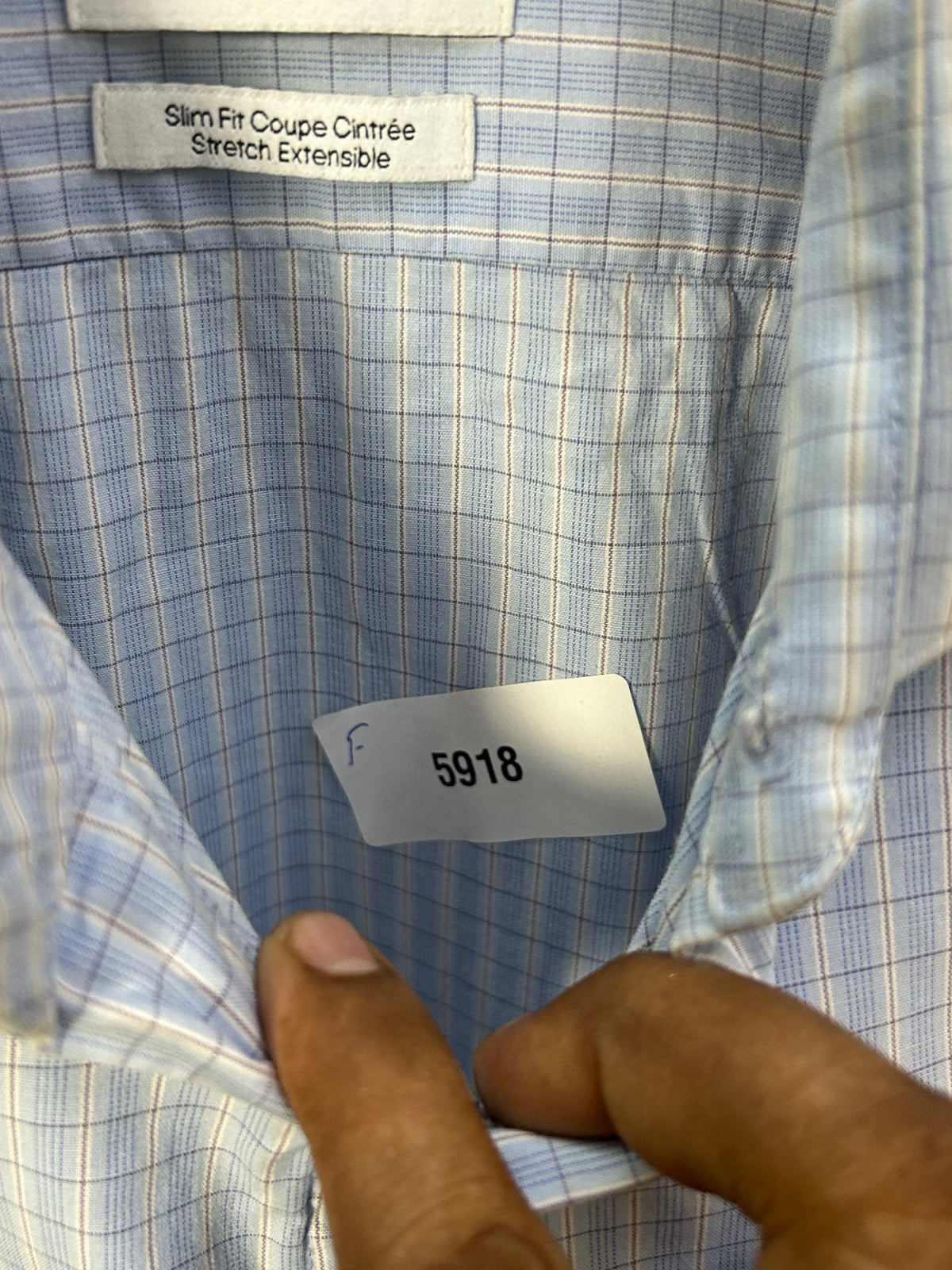 CALVIN KLEIN CHECKED SHIRT ( F5918 )