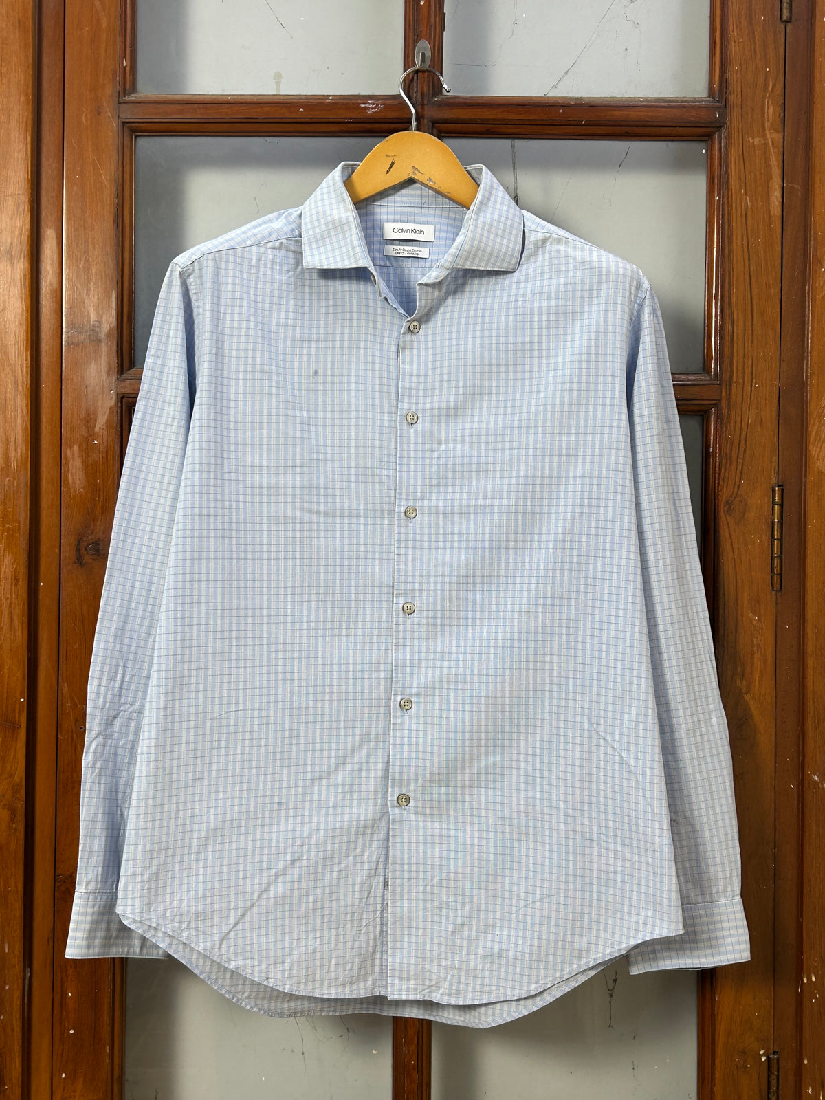 CALVIN KLEIN CHECKED SHIRT ( F5918 )