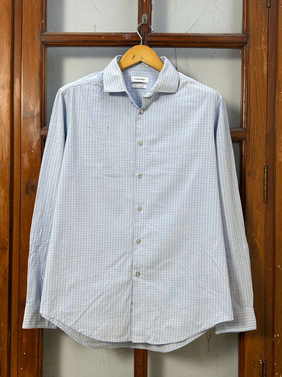 CALVIN KLEIN CHECKED SHIRT ( F5918 )