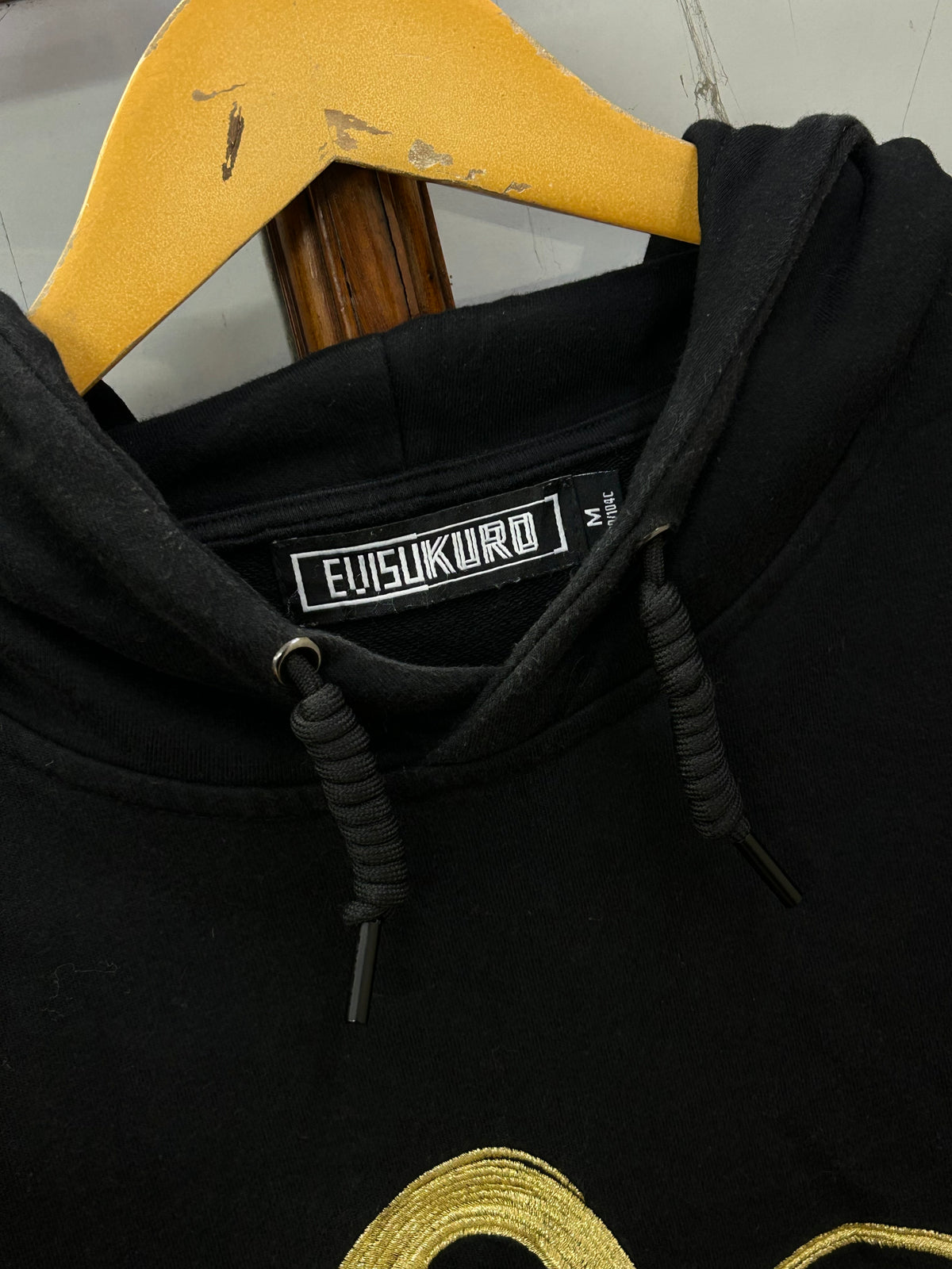 EVISU KURO BLACK HOODIE ( F4828 )