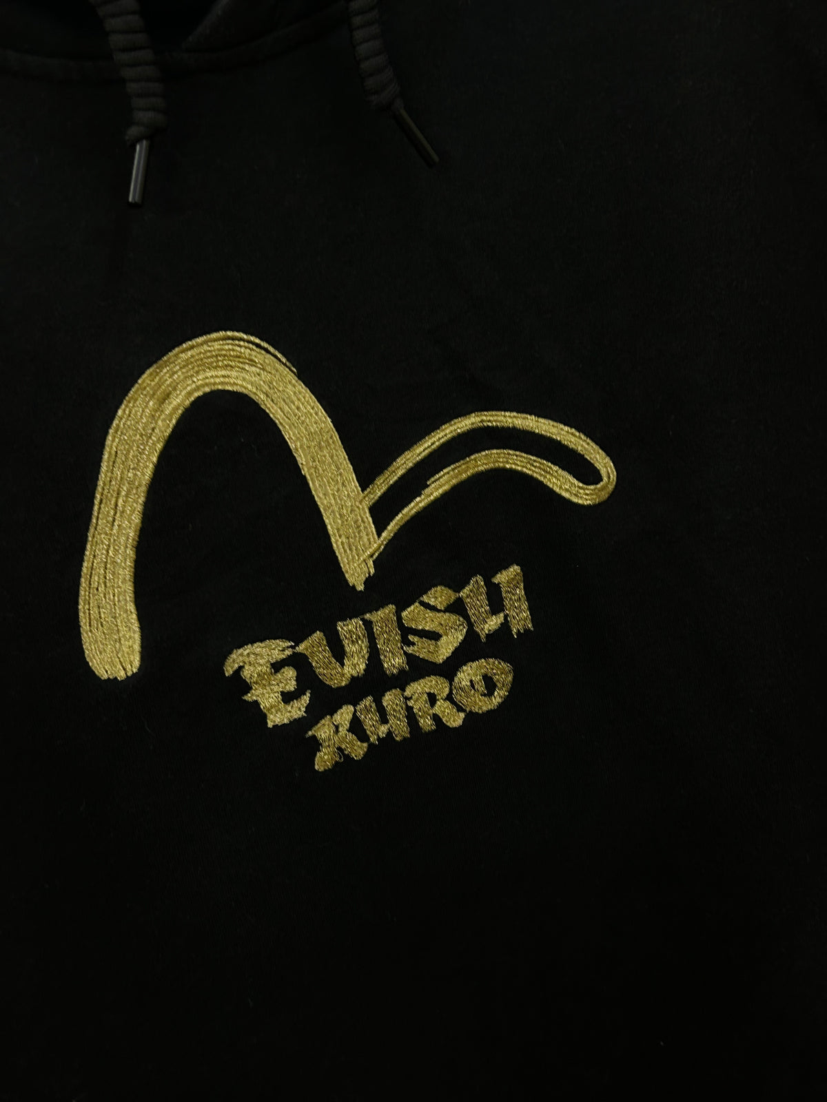 EVISU KURO BLACK HOODIE ( F4828 )