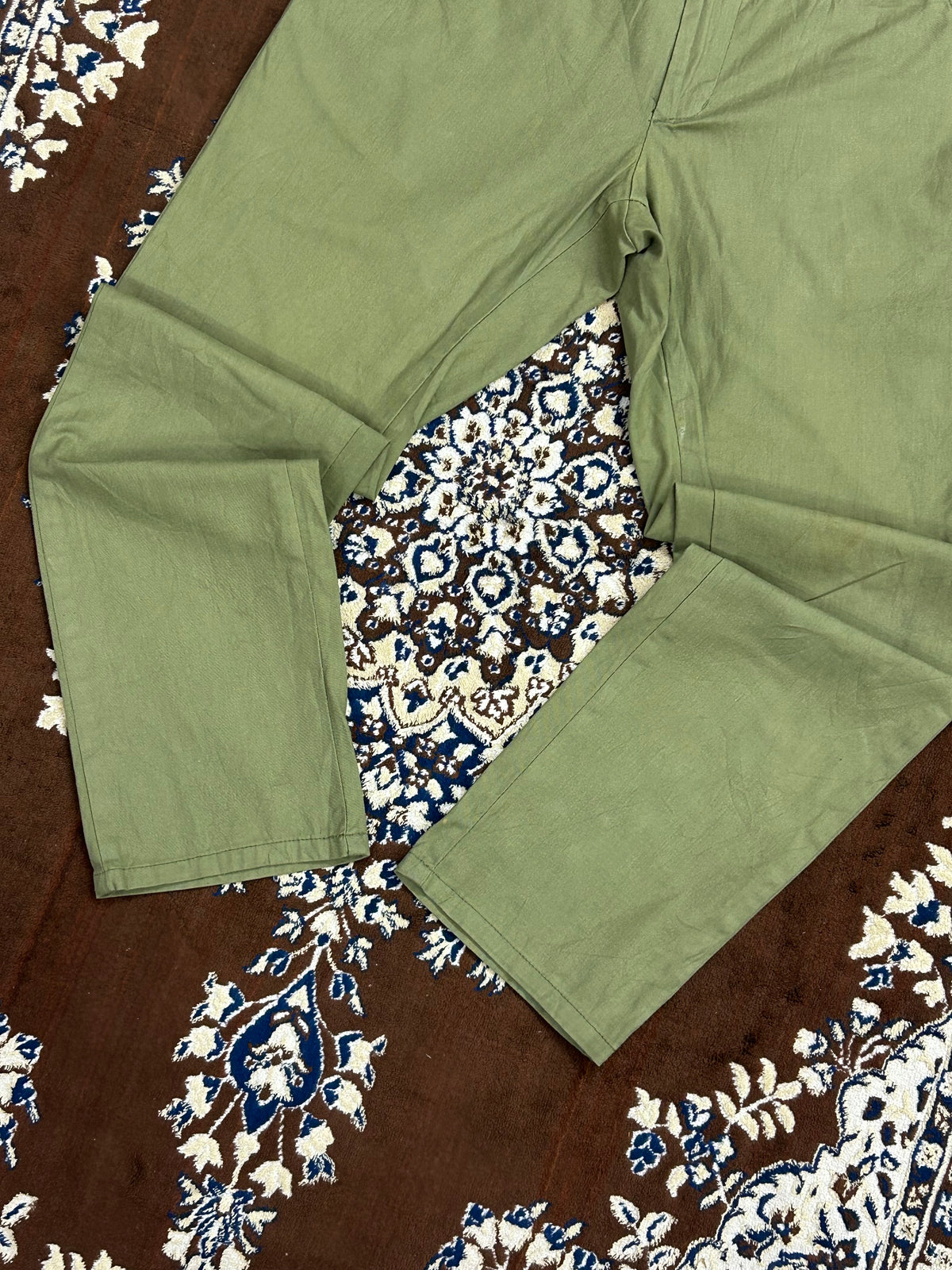 CARHARRT GREEN STRAIGHT FIT PANT ( F4694 )