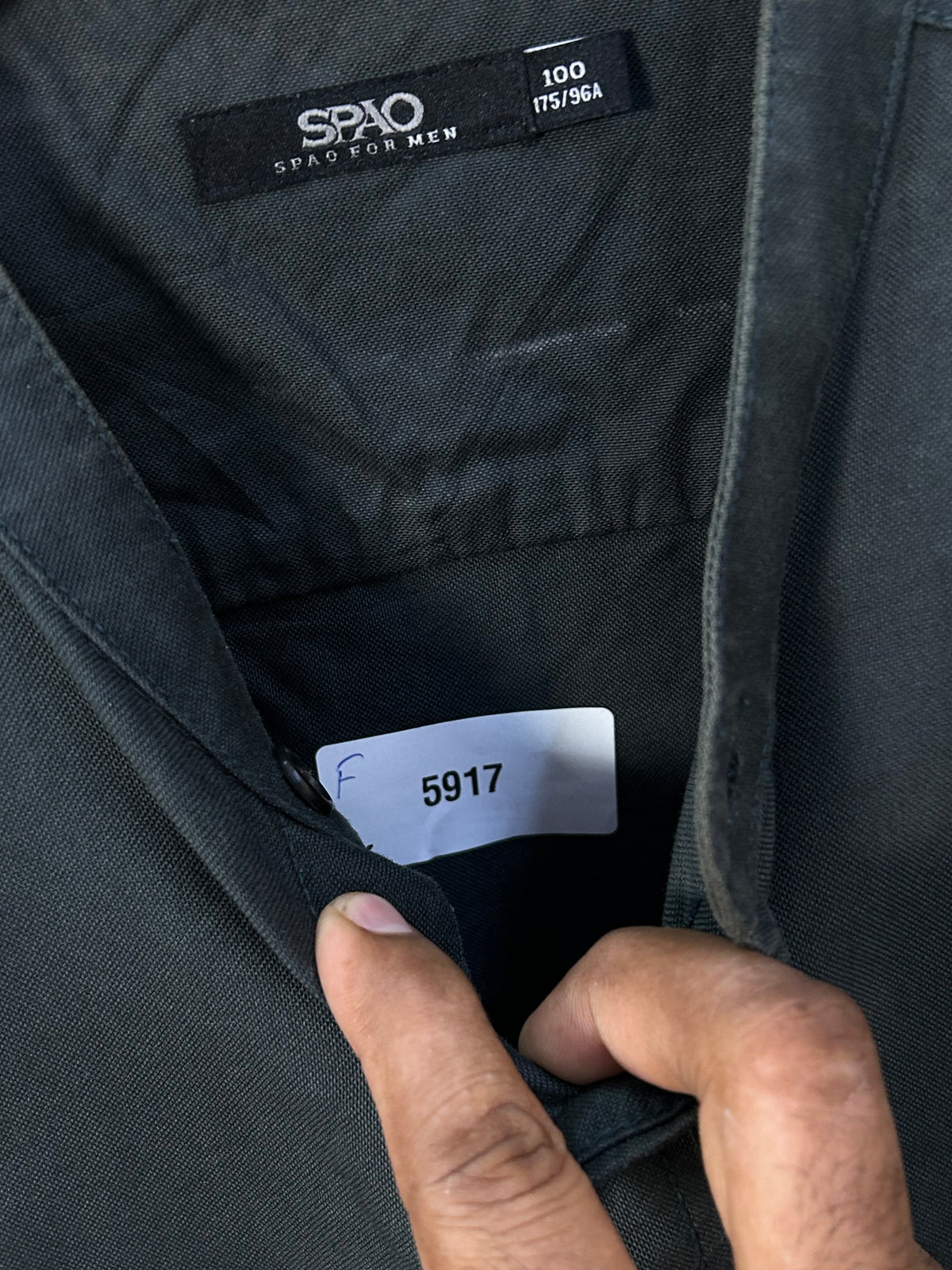 SPAO HEAVY BLACK SHIRT ( F5917 )
