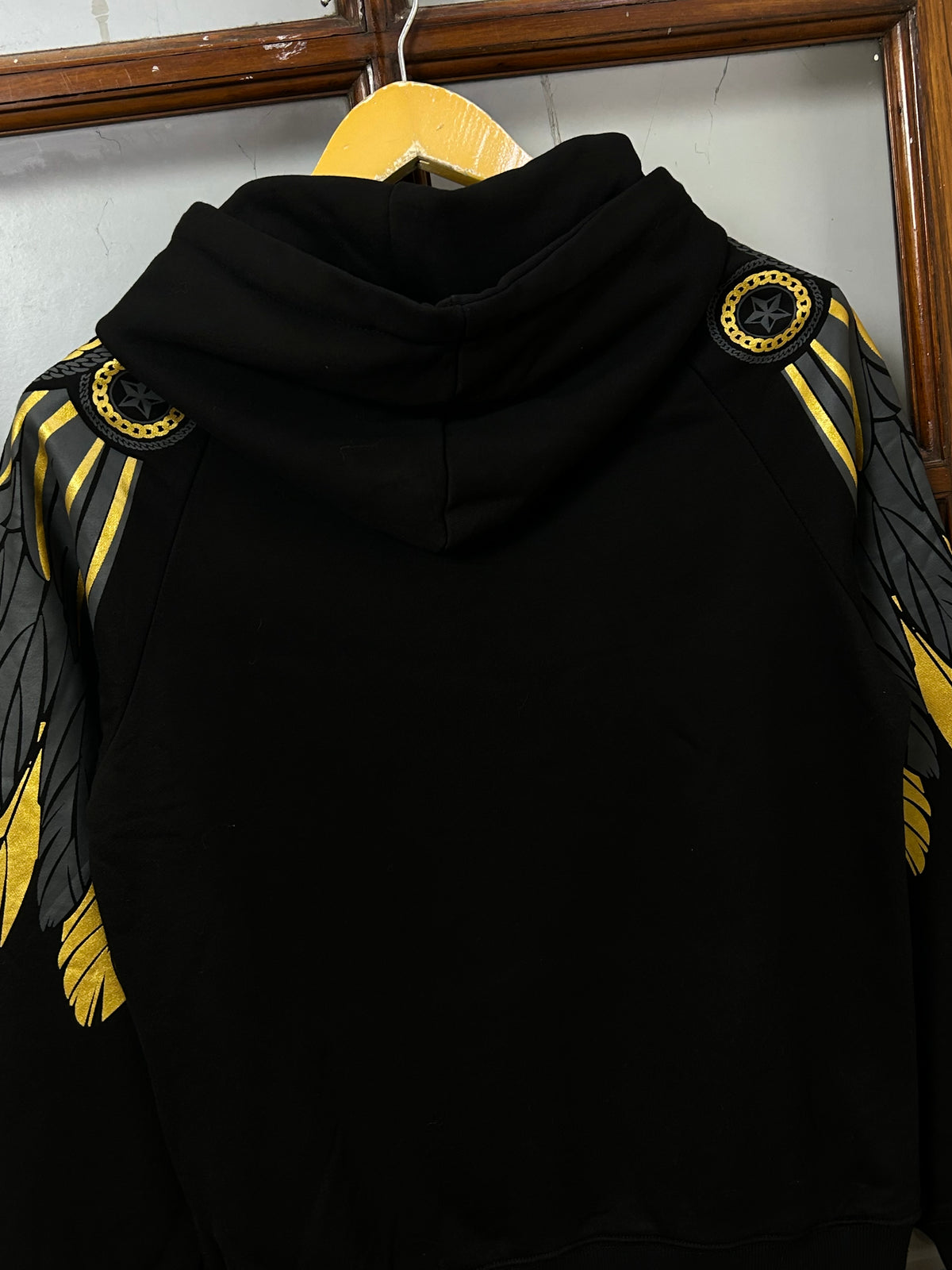 BOY LONDON GOLDEN WINGS PRINT HOODIE ( F5333 )