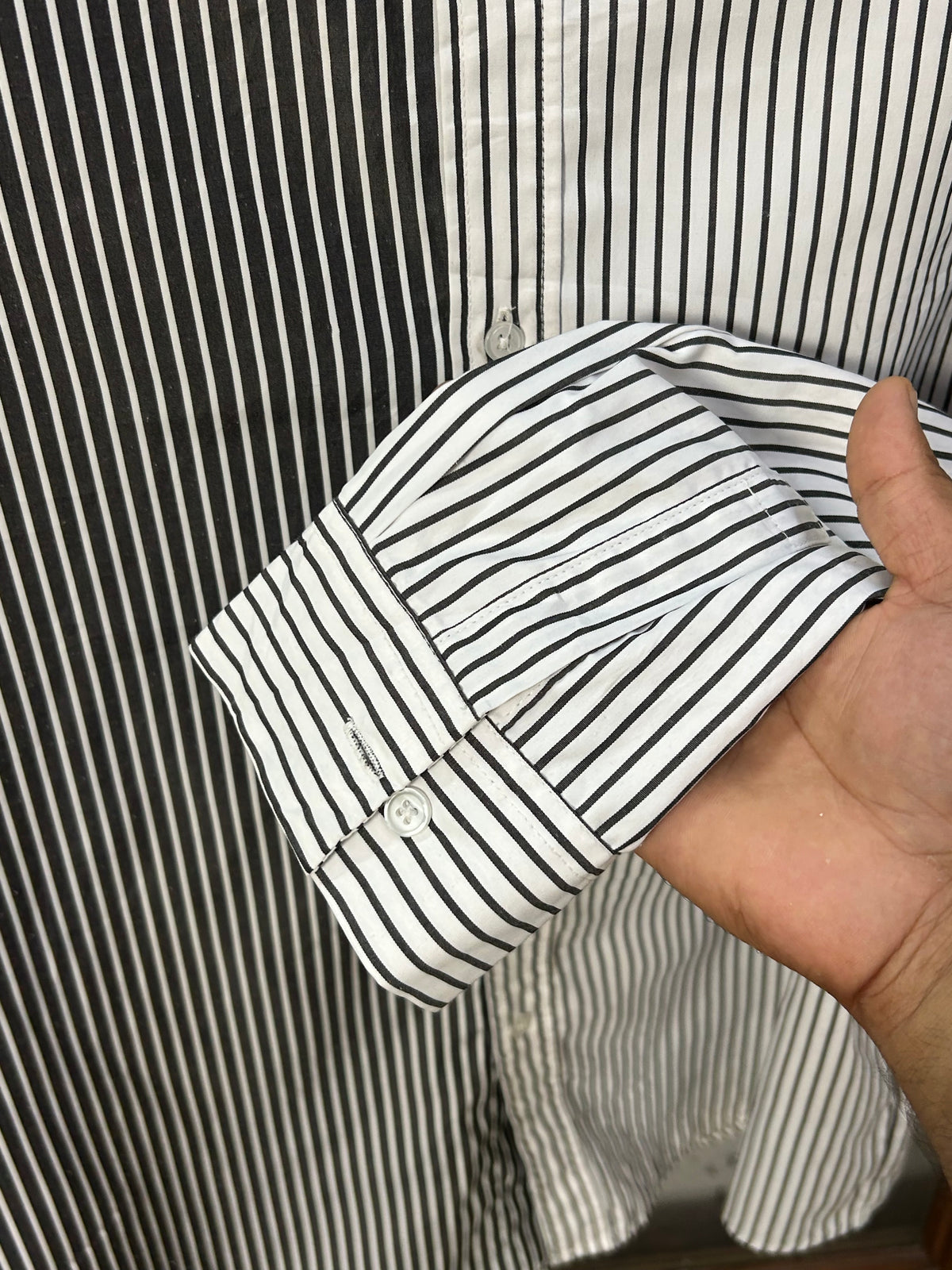 POLO RL DOUBLE SHADE STRIPPED SHIRT ( F5924 )